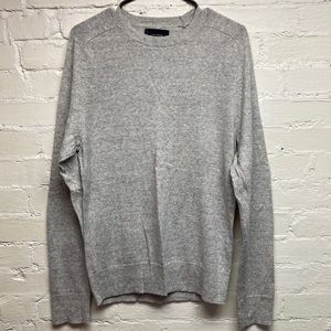 Lucky Brand linen lightweight sweater, heathered light gray, Men’s Small